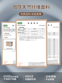 衣服收纳箱衣服被子大容量超大整理箱家用布艺旅行折叠衣柜储物箱 米色【40L大号-带盖】约40件春秋衣物