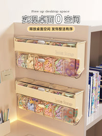儿童发饰收纳盒壁挂墙大容量多层女宝头绳皮筋发夹首饰品分格盒子 壁挂发饰收纳盒-1个装