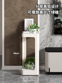 棠克轻奢高级感落地式客厅置物架多层阳台铁艺挂架绿植花盆架