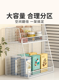 收纳箱客厅零食玩具收纳筐桌上饮料水果储物盒厨房蔬菜柜子大容量