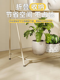花架阳台客厅落地式网红简约铁艺可折叠花盆收纳架摆放架多肉植物