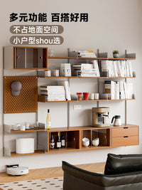 中古上墙轨道悬浮置物收纳架小户型自由组合陈列架壁挂式展示书架 层板80*30cm（现货）