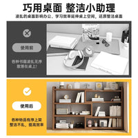 实木书架桌面置物架卧室办公室桌上小型多层架子儿童书桌收纳书柜
