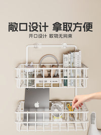 墙上置物架壁挂式学生寝室床头宿舍上铺收纳神器卧室墙壁挂篮书架