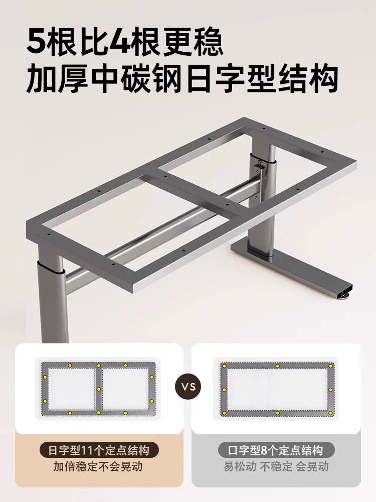 爱果乐儿童学习桌椅家用儿童书桌升降写字桌实木电脑桌艺简办公桌 艺简plus抽屉款【进口实木】 140x60x80cm