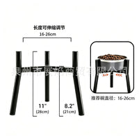 Adjustable Dog Bowl Stand for Large Dogs, Raised Pet Food and Water Bowl Holder, Iron