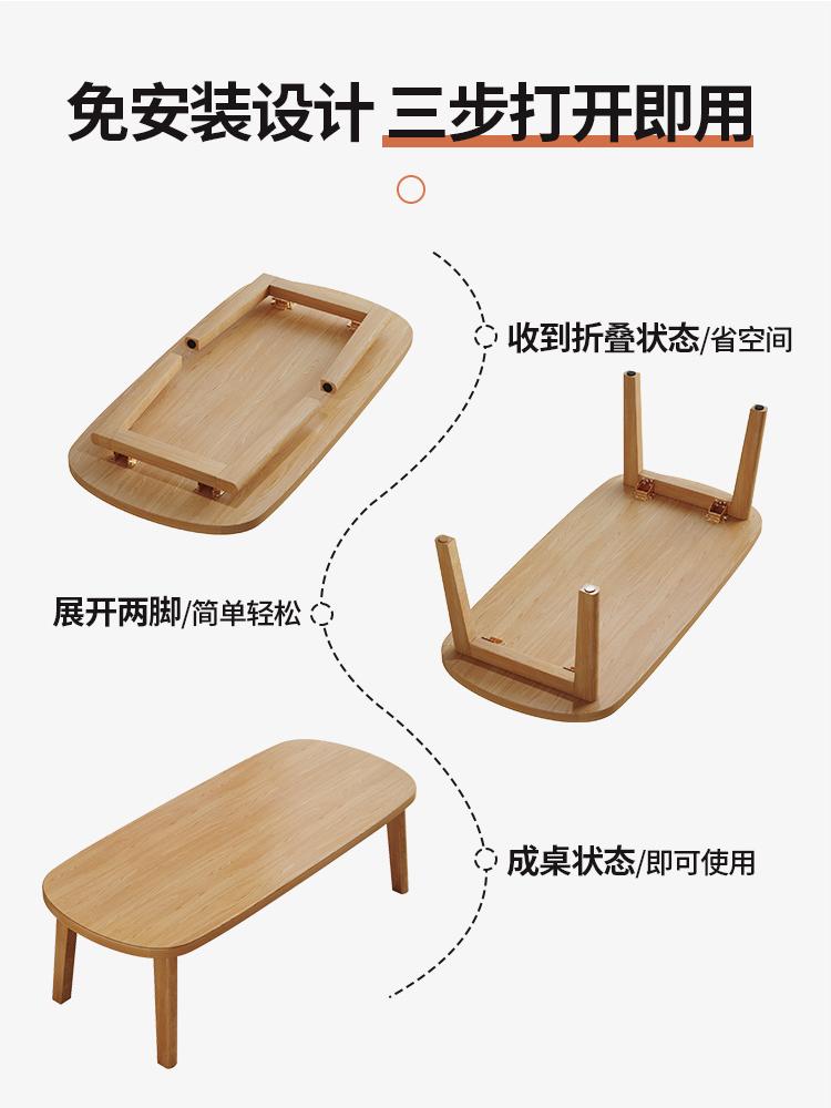 北欧现代简约边几极简家用客厅沙发边可折叠小茶几小户型卧室阳台