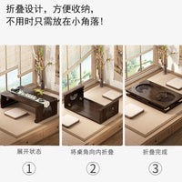 可折叠仿古飘窗小桌榻榻米茶桌茶台炕桌炕几中式矮桌子坐地小茶几