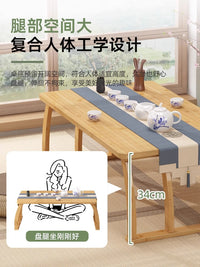 飘窗小桌子炕桌家用榻榻米茶桌新款非实木茶几现代小型多功能茶台 胡桃色80弧形桌
