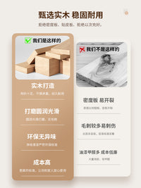 实木叠叠乐圆凳子茶几家用可叠放组合凳现代吃饭凳子餐桌凳新中式 免安装-实木方腿-沉稳黑-[一套四凳]+万向轮