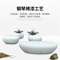 创意玻璃钢座椅商场休闲椅水滴石户外美陈座椅公共等候区休息凳子 圆凳 不包邮