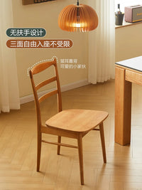 实木餐椅北欧家用日式靠背椅樱桃木书桌椅现代简约餐桌办公椅椅子