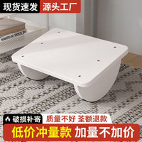 脚踏板办公室脚凳防翘二郎腿神器垫脚凳踩脚凳脚蹬搭放脚踩搁脚凳 大号圆弧款 白色（送防滑垫）静音