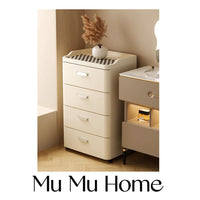Mu Mu 沐家免安装收纳柜家用卧室整装床头柜带抽屉宝宝衣服衣物置