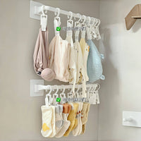 免打款宝宝衣柜加厚儿童衣物收纳架卧室婴儿口水巾发带帽子收纳架 2个【加厚婴儿用品收纳盒】