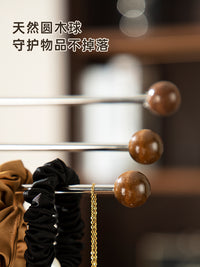 抹布沥水架不锈钢家用收纳窄边挂洗碗布海绵窗台专用厨房晾抹布架 【立省5元】2个装-多球胡桃木色