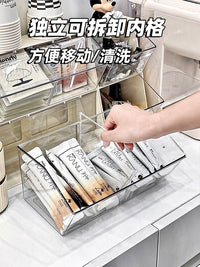 茶包收纳盒茶叶胶囊咖啡带盖防尘置物架办公室茶水间桌面整理架柜 【奶油黄三层】容量升级✅0异味