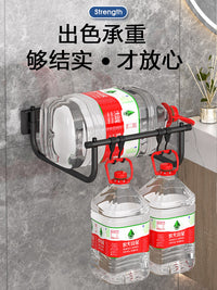 脸盆收纳架免打孔卫生间置物架不锈钢可折叠壁挂式洗脸盆放盆架子 可折叠壁挂盆架-大号-不锈钢磨砂黑