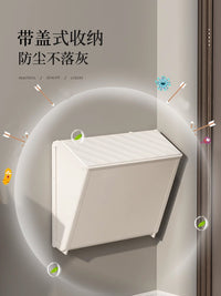门后鞋架壁挂式免打孔拖鞋架子收纳神器宿舍鞋盒置物家用门上鞋柜 【❤亏本冲量】1个装（纯白色）