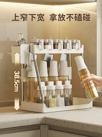 咚西厨房调味料置物架油盐酱醋台面收纳架刀砧板筷子双层收纳架子