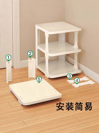 鞋架简易门口家用室内好看小型窄收纳神器宿舍用经济型多层鞋架子 五层黑【升级加厚款】