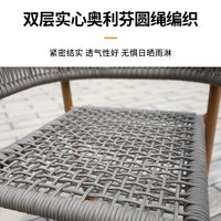 户外编藤沙发茶几组合民宿酒店休闲区样板间阳台庭院铝材绳编沙发