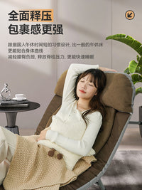 耐维办公室午休折叠床单人午睡床躺椅折叠豪华便携单人午休神器 【摇粒绒】云憩Pro波纹款