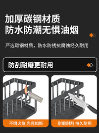 沥水架厨房置物架水池水槽抹布篮台面水龙头海绵洗洁精洗碗收纳架 枪灰⭐【台面】加厚-沥水架