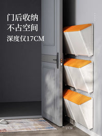 超薄鞋柜家用门口入户靠墙壁挂式鞋收纳神器极防尘省空间室内好看