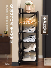 鞋架多层家用入户门口置物架2025新款免安装折叠不占空间简易鞋柜