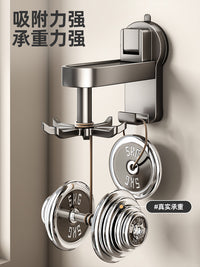 优勤吸盘厨房旋转挂钩太空铝免打孔壁挂式锅铲勺子收纳挂架置物架