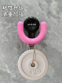浴室拖鞋架免打孔卫生间厕所墙上吸盘壁挂式沥水架鞋子收纳置物架 【奶白单个】✅牢固升级✅掉落包赔 1件