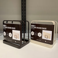 SwanLace优选 出口韩国品质 铁艺简约北欧宽窄格厨房收纳架砧板架 三层大号亮白