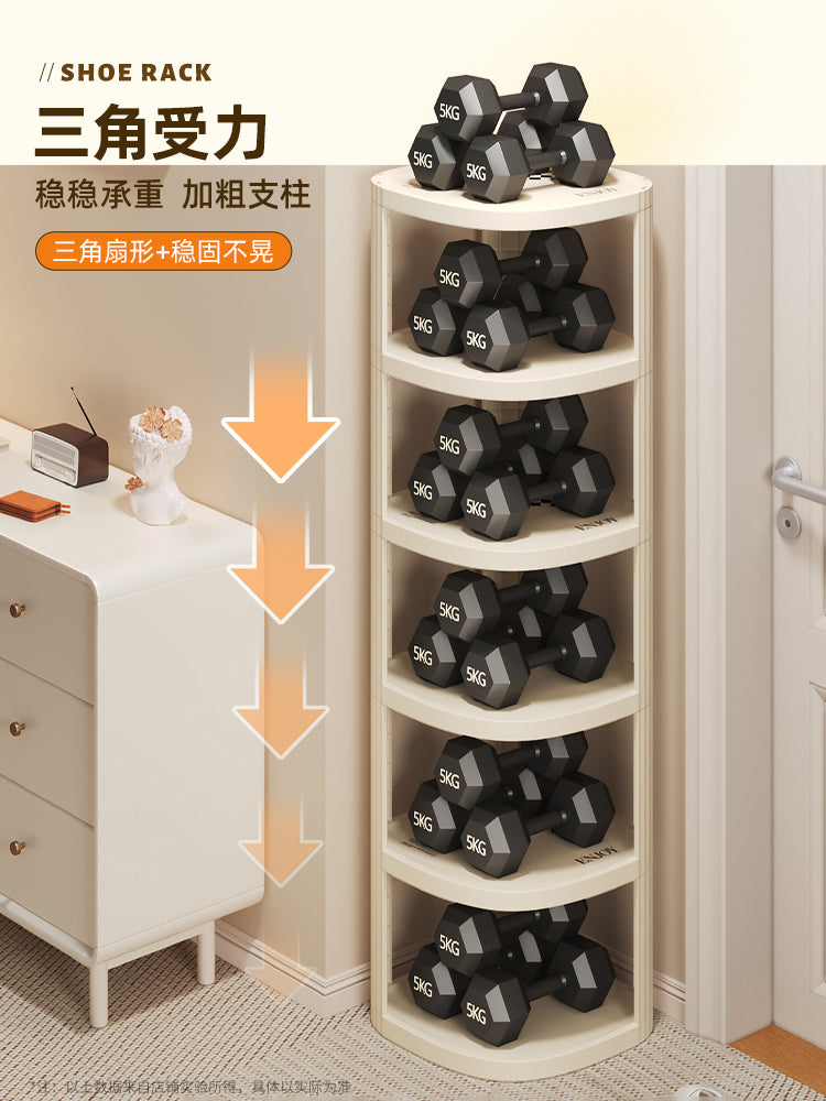 简易鞋架子家用入户门口多层小型窄款宿舍鞋柜收纳神器省空间2024 奶油白【6层】加厚稳固✅不摇晃