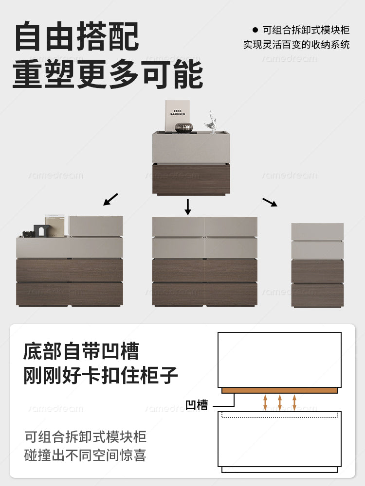三梦超窄床头柜简约现代小型实木2024新款轻奢高级感床头收纳柜子