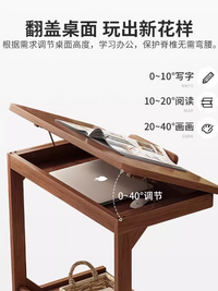 边桌可移动沙发边几客厅家用小桌子置物架阳台小茶几卧室床边桌 【外贸款】原木40*40*63CM⭐升级加固，用料更足