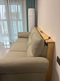 全实木客厅电动沙发后置物架靠墙落地缝隙夹缝长条窄边桌子收纳架