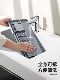 可折叠毛巾架免打孔浴巾架毛巾置物架衣物收纳架卫生间放衣服神器 米白色-1个装【升级折叠款】易清洁