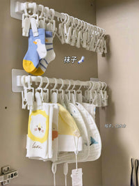 免打款宝宝衣柜加厚儿童衣物收纳架卧室婴儿口水巾发带帽子收纳架 2个【加厚婴儿用品收纳盒】
