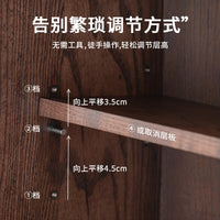 实木收纳柜餐边柜桌面台面咖啡茶具杯子木质防尘多功能储物置物架
