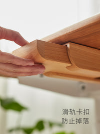 木质桌下隐形小抽屉收纳盒办公室桌面杂物收纳神器创意桌底置物架 桌下隐藏收纳盒---小号竹木款