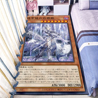 Yu-Gi-Oh游戏王白银城珠泪哀歌族卡牌卧室床边阳台书房电脑椅地毯 日版迷宫城的白银姬 100*140CM