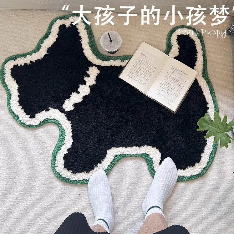 客厅地毯仿羊绒儿童房间卧室专用加厚卡通防滑地垫床边毯沙发垫