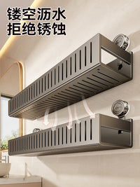 吸盘置物架卫生间浴室洗漱台用品壁挂式免打孔洗手间厕所收纳架子