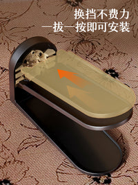 双层鞋托架鞋架收纳神器省空间可调节两档分层一体式鞋柜鞋子叠放 藤编黑-2个装【2档可调节 升级层距19.5cm】