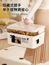 收纳箱家用收纳衣服超大容量整理箱玩具书本塑料零食储物带盖箱子 特大号40*30*22 【加厚材质 隐藏式提手】
