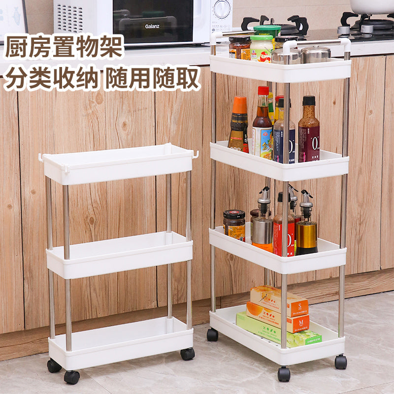 落地多层置物架厨房卫生间浴室零食小推车收纳架ins风多功能家用