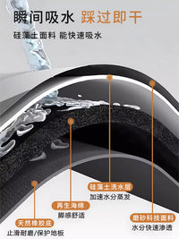卫生间浴室门口地垫洗漱台硅藻泥垫卡通拐角L形防滑吸水速干脚垫 90*90【适合80%的家庭宽度45CM】❤推荐❤❤❤❤❤【抑菌防发霉】 粉红小家-拐角