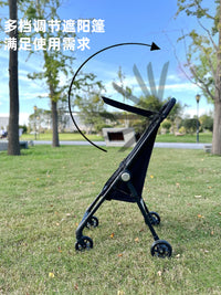 婴儿推车超轻便携折叠溜娃神器手推车小孩儿童宝宝旅行车一键收放 【焦糖全躺款+靠背两档调节】收纳包+置物篮