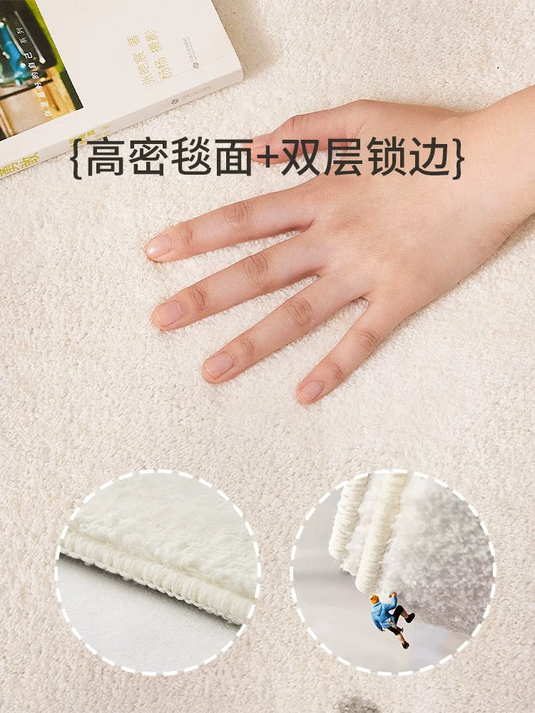 床边毯美拉德地毯卧室床边毯春秋可爱毛绒脚垫仿羊绒女孩房间地垫 开心动物们-床边毯-异型 80*160【支持机洗】